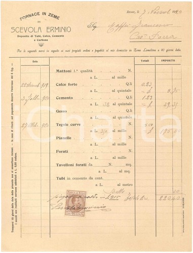 1920 zeme fornace in - (pv),