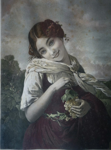 Litografia antica allegoria