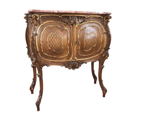 Credenza legno marmo noce - credenza, marmo,