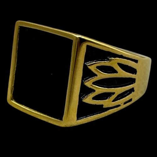 Anello uomo colore oro pietra - colore,