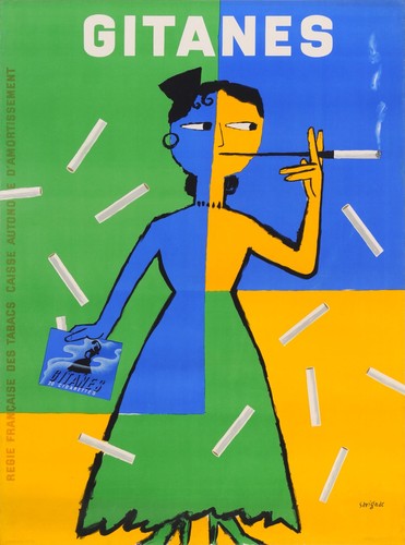 Poster sigaretta francese