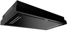 Gurari GCH C 343 cappa aspirante da incasso 120 cm vetro nero cappa da soffitto