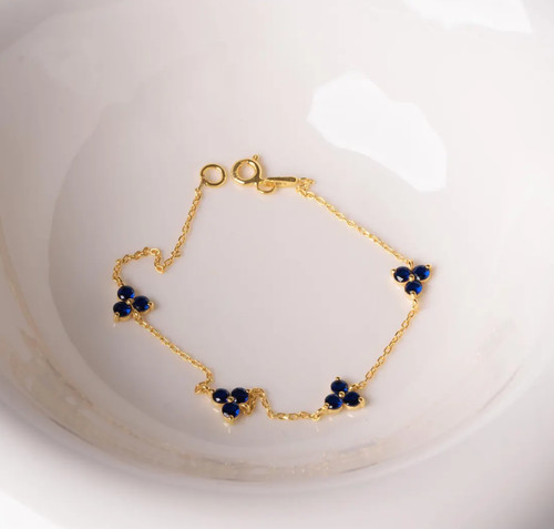 Bracciale minimalista zaffiro