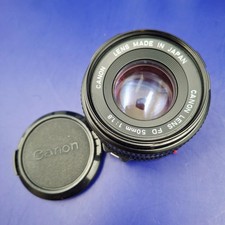 Canon FD 50 mm 1:1.8 obiettivo principale adatto per fotocamera A1 AE1 AT1 T90 T60. (rifB.N)