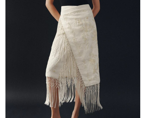 Gonna midi zara 100 lino - gonna,