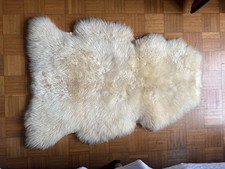Tappeto Pelle Di Pecora Sheepskin Rug 100% NATURAL  copri Divano