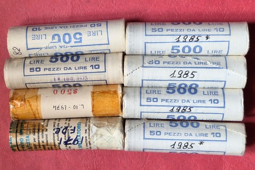 Lotto rotolini lire spiga - 8,