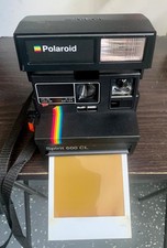 Macchina fotografica Polaroid 600 CL Spirit pellicola istantanea vintage anni 90 design arcobaleno - testata