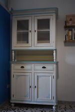 CREDENZA SHABBY CONTRY PROVENZALE  USATA,OTTIME CONDIZIONI, 2 VETRINE E 2 ANTE