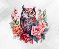 Adesivo vinile da parete gufo