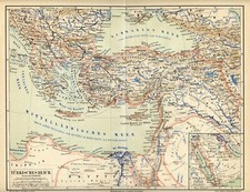 1893 antica mappa - mappa, regno