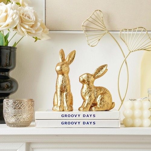 Decorazione coniglietto oro