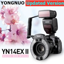 YONGNUO YN14EX II TTL LED anello macro flash luce Speedlite per Canon 5DS 750D 