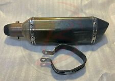 MARMITTA SCARICO FINALE IN CARBONIO SLIP ON UNIVERSALE TERMINALE