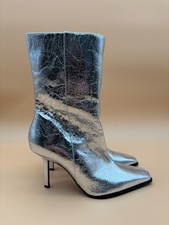 NUOVI stivaletti Zara argento