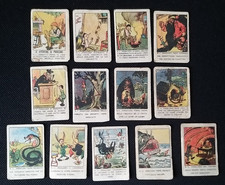 *** 13 FIGURINE CARTONATE PINOCCHIO *** ANTEGUERRA ANNI 30 !!!