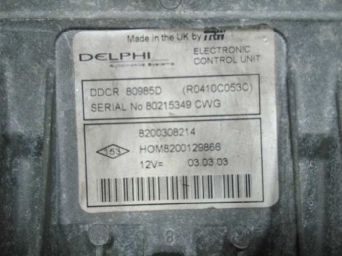 8200308214 engine control unit