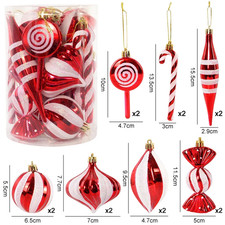 14pcs Natale Sfera Ornamenti