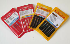 ASSORTIMENTO COMPLETO! AGHI SINGER PER MACCHINA DA CUCIRE-TESSUTI-MAGLINA-PELLE