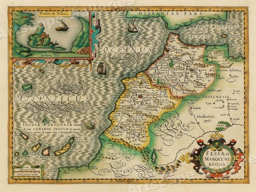 Vecchia mappa stile vintage