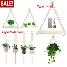 Scaffale in corda da parete in