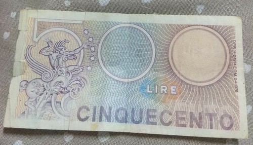 500 lire carta - lire, di