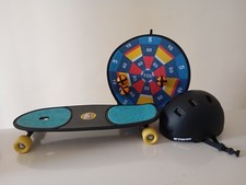 Giochi Bambini Skateboard + Casco + Bersaglio Decathlon 