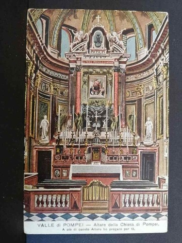 Cartolina pompei altare - pompei,
