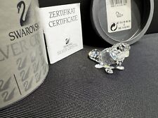 Swarovski Silver Crystal, CASTORO, originale con certificato e scatola