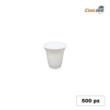 Bicchieri di Plastica 80 ml bianchi caffè bar bicchierini usa e getta 500 pz