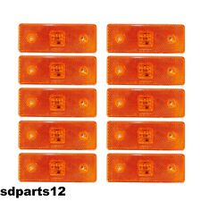 10 x Luci 4 Led Ingombro Laterale Arancio 24 Volt Per Camion Mercedes Man Daf