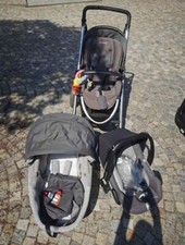 Trio Bebé Comfort Elea grigio e blu + kit isofix+ seggiolino