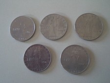 Lotto monete 100 lire - monete, citta'