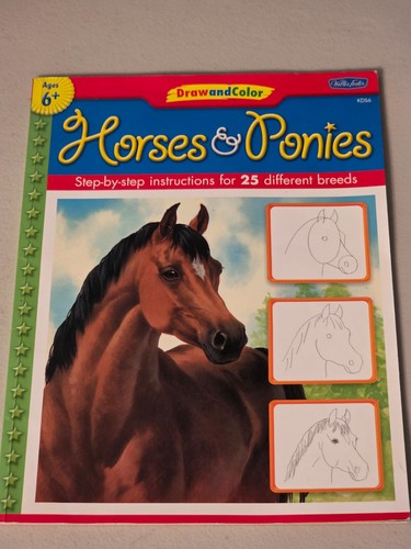 Draw and color horses - draw,
