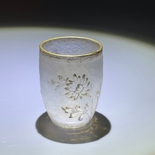 Daum Nancy. Bicchiere tazza in vetro opalescente in miniatura. 1900 circa
