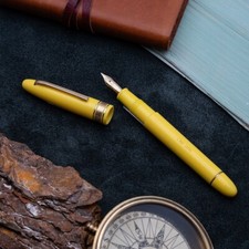 Omas - Ogiva Extra Yellow - Fountain pen - FP Nib M 18K