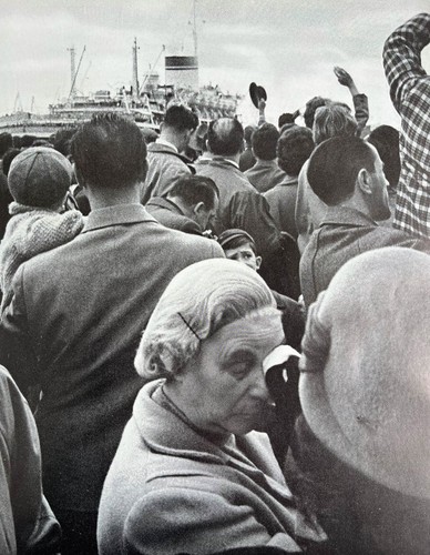 Emigrant ship leaving genoa - leaving,