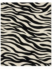 Tappeto moderno bianco nero - , |