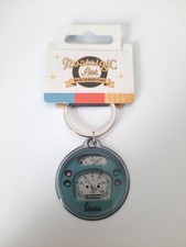 Portachiavi Licenza Vespa Tachimetro Tondo Logo Metallo Regalo Passione Auto