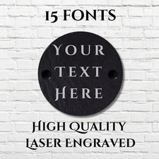 Targa Ardesia Tonda Nome