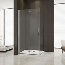 Aica box doccia angolare porta pieghevole a libro fissato con barra