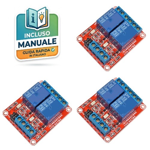 Modulo relè canali 5v - 3x, 2