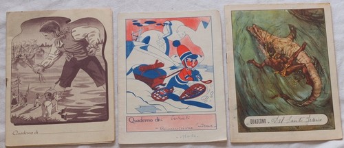 Lotto tre copertine quaderni - tre,