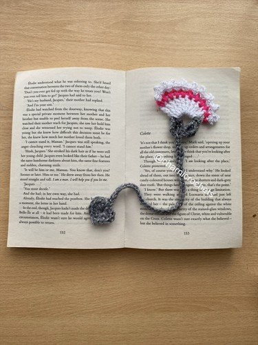 Crocheted bookmark - crocheted,