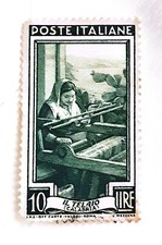 Francobollo 1950 Italia al Lavoro 10 Lire Nuovo Italia Repubblica Raro Perfetto