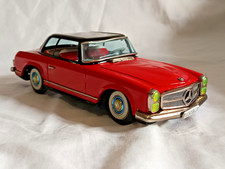 1960’s - Alps Car Mercedes Benz 230 SL Battery Operated Tin Toys Japan