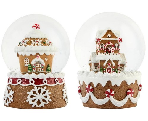 Winter lane snow - snow, globes,led