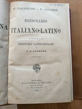 DIZIONARIO ITALIANO LATINO vol