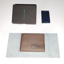 √ Portafogli Uomo Piquadro Pelle Marrone con Portamonete - Idea Regalo Natale