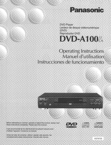 Panasonic dvd a100 lettore - panasonic,